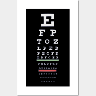 Ophthalmologist - Snellen Eye Chart - Visual Test Posters and Art